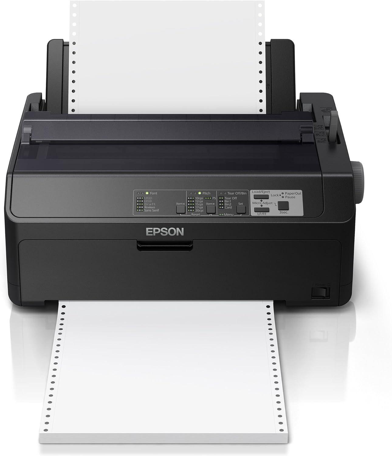 Epson  FX-890II Impact Dot Matrix Printer - Black - Excellent