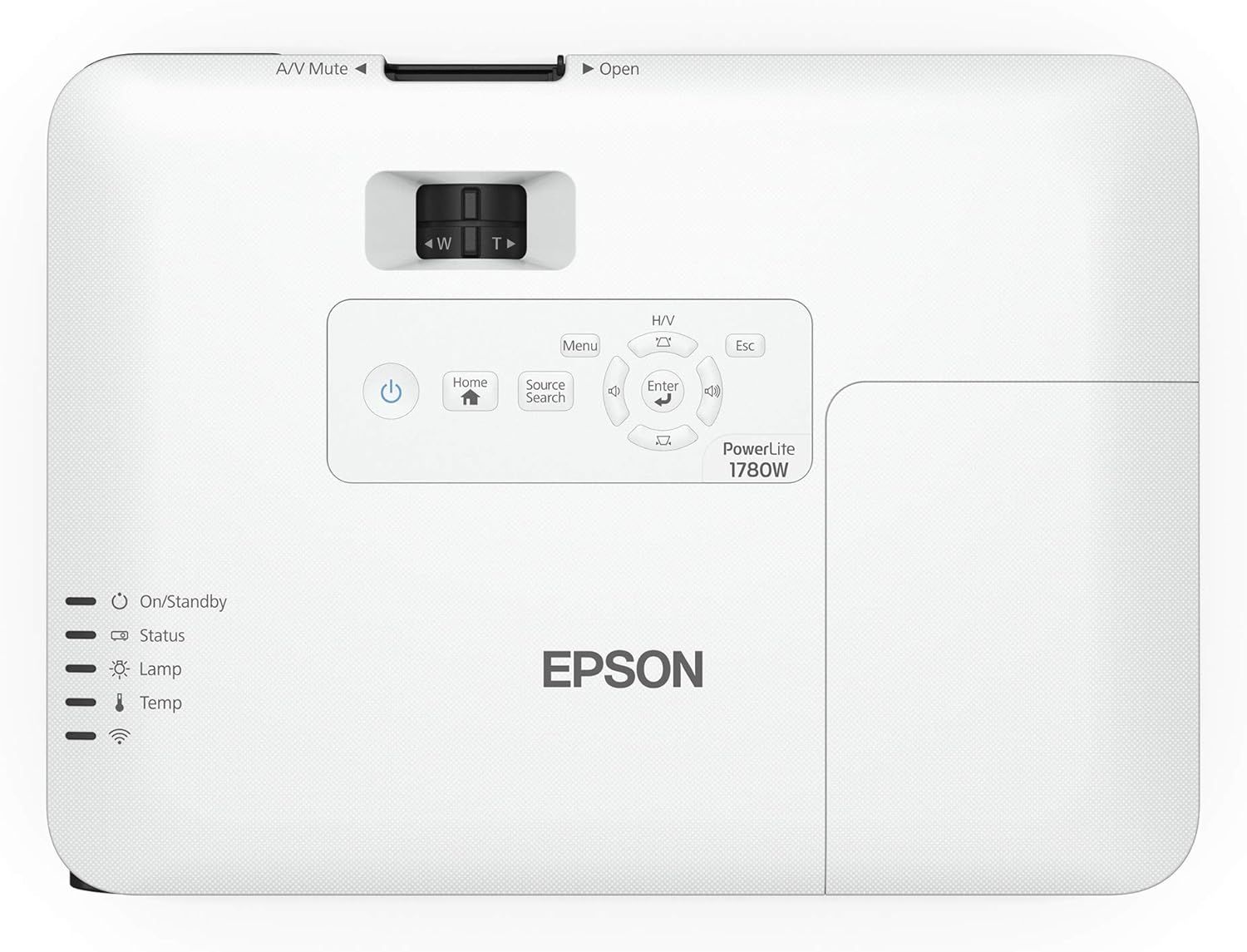 Epson PowerLite 1780W Wireless WXGA 3LCD Projector - White