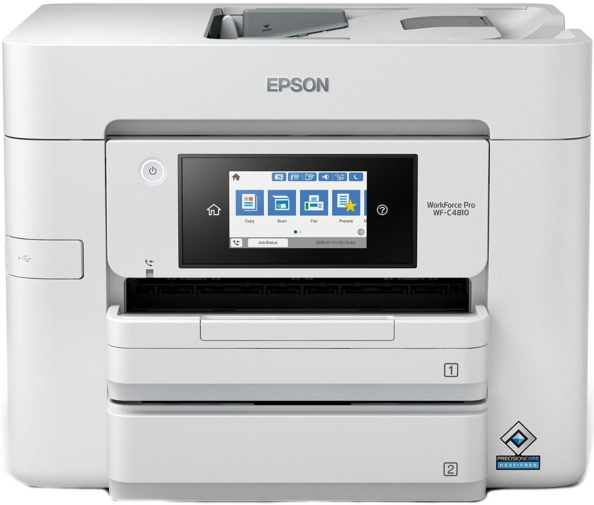 Epson  WorkForce Pro WF-C4810 Color MFP Printer (C11CJ05205) - White - Excellent