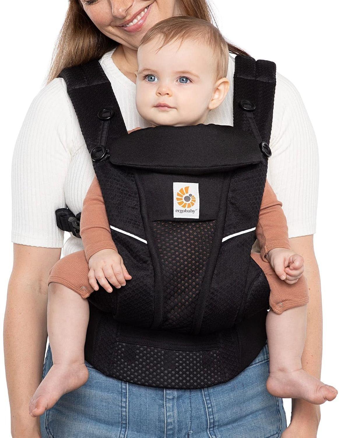 Ergobaby  Omni Breeze All Carry Positions Breathable Mesh Baby Carrier with Enhanced Lumbar Support & Airflow - Onyx Black - Excellent