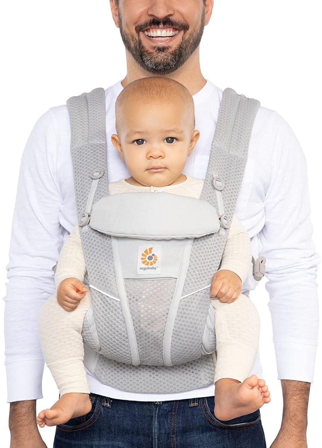 Ergobaby  Omni Breeze All Carry Positions Breathable Mesh Baby Carrier with Enhanced Lumbar Support & Airflow - Pearl Grey - Excellent