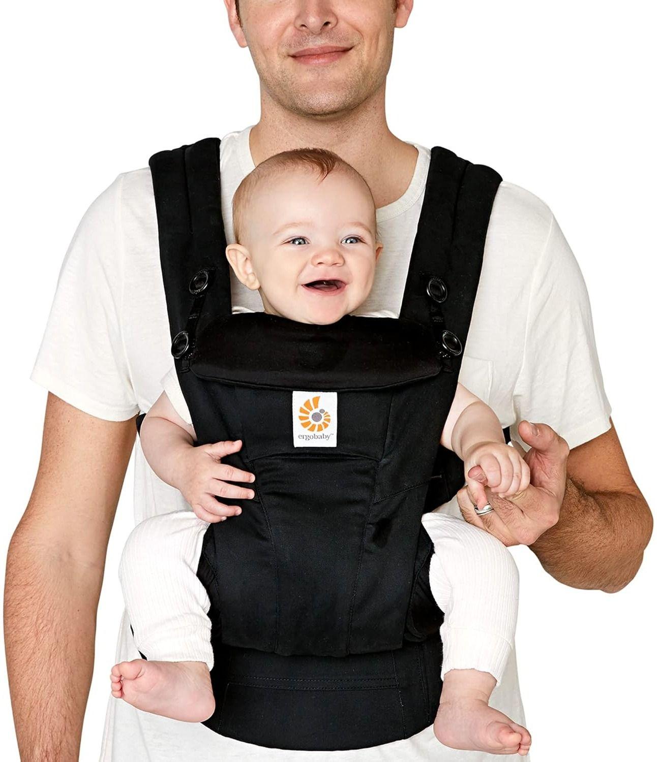 Ergobaby  Omni Dream All Carry Positions Soft Touch Cotton Baby Carrier with Enhanced Lumbar Support - Onyx Black - Excellent