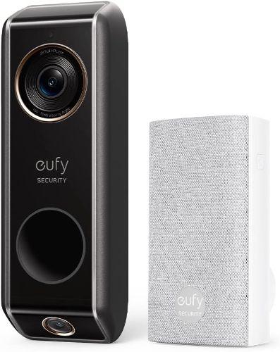 Eufy Security S330 Video Doorbell (Wired) with Chime - Black