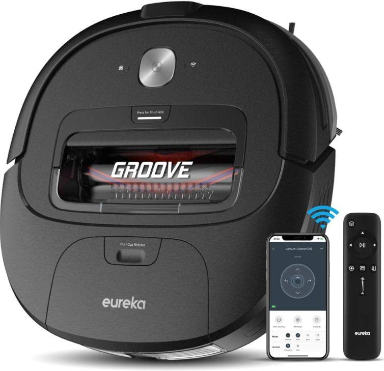 Eureka  NER300 Groove Robot Vacuum Cleaner - Black - Excellent