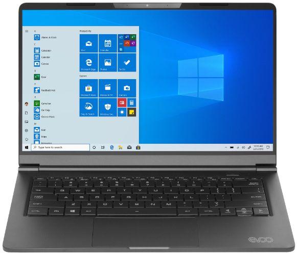EVOO EVC141-12BK Ultra Slim Notebook AMD Ryzen™ 5 3500U 2.1GHz in Black in Good condition