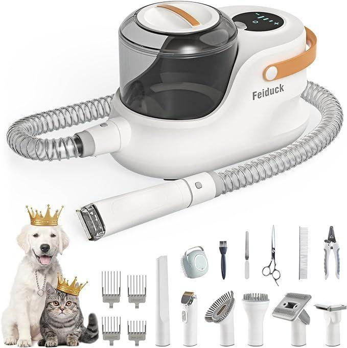 Feiduck  Pet Grooming Kit Vacuum (PVG01) - White/Brown - Excellent