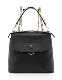 Fendi Leather Back To School Backpack - Leather - Black