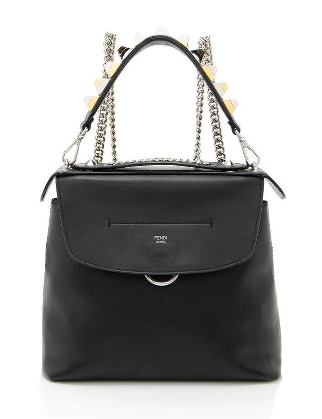 Fendi Leather Back To School Backpack