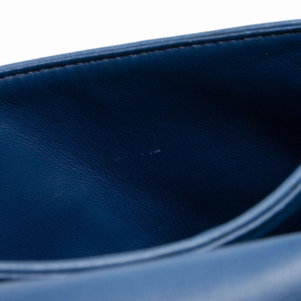 Fendi Leather Be Baguette Shoulder Bag - Leather - Blue