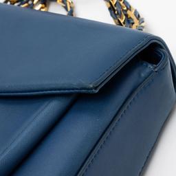 Fendi Leather Be Baguette Shoulder Bag - Leather - Blue