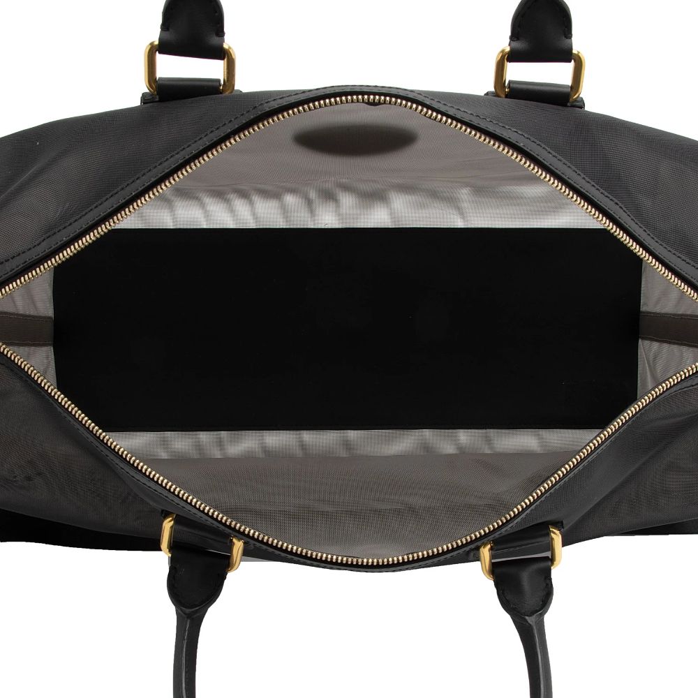 Fendi Mesh Karligraphy Duffle - Leather - Black
