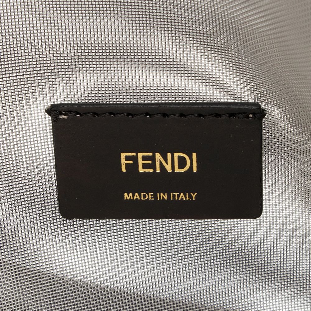 Fendi Mesh Karligraphy Duffle - Leather - Black