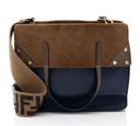 Fendi Suede Calfskin Grace Flip Tote