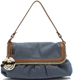Fendi Vintage Denim Chef Shoulder Bag - Denim - Blue
