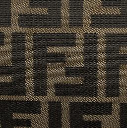 Fendi Zucca Calfskin Baguette Shoulder Bag - Canvas - Black/Brown