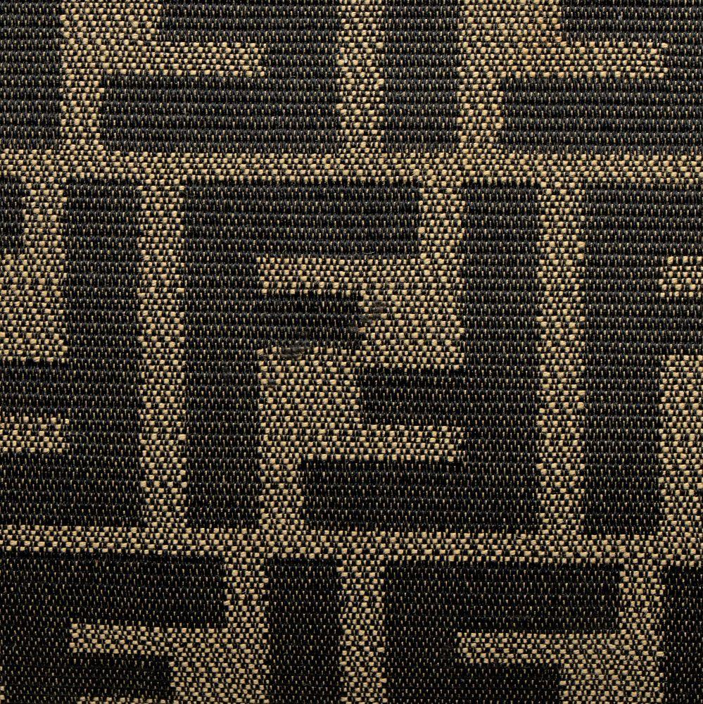 Fendi Zucca Calfskin Baguette Shoulder Bag - Canvas - Black/Brown