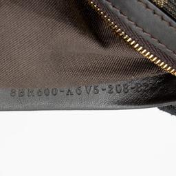 Fendi Zucca Calfskin Baguette Shoulder Bag - Canvas - Black/Brown