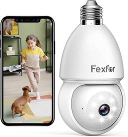 Refurbished Fexfor Light Bulb Security Cameras ZY-C1 - Reebelo US