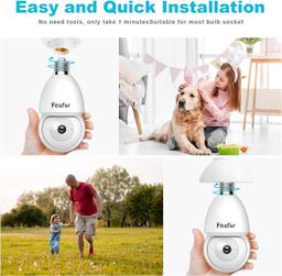 Refurbished Fexfor Light Bulb Security Cameras ZY-C1 - Reebelo US