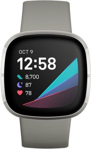 Fitbit Sense Advanced Health Smartwatch Stainless Steel 40mm in Silver in Acceptable condition