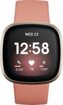Fitbit Versa 3 Health and Fitness Smartwatch Aluminum 40mm in Soft Gold in Good condition