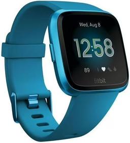 Fitbit Versa Lite Edition Smartwatch - Marina Blue Aluminum Case with Marina Blue Silicone Sport Band