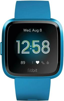 Fitbit Versa Lite Edition Smartwatch - Marina Blue Aluminum Case with Marina Blue Silicone Sport Band
