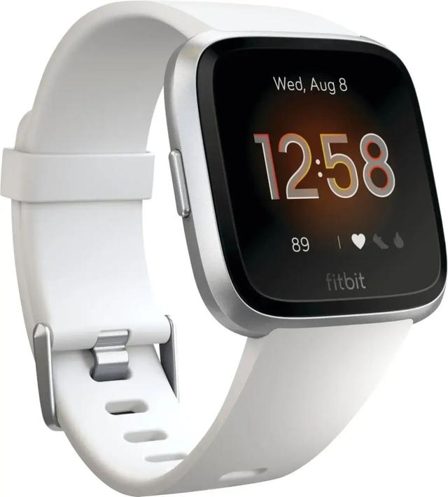 Fitbit Versa Lite Edition Smartwatch Aluminum in Silver in Excellent condition