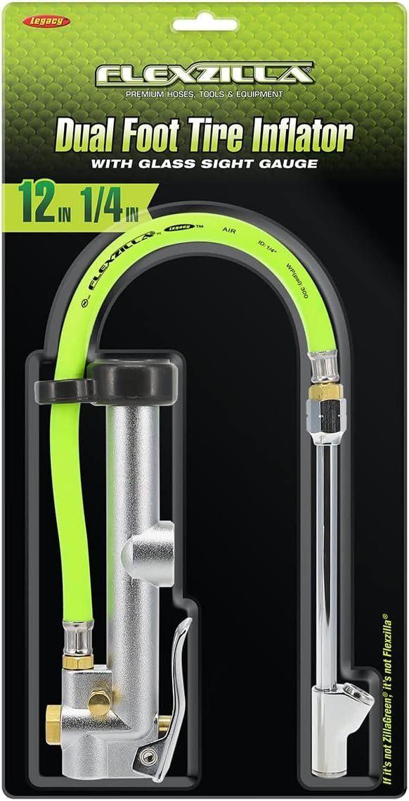 Flexzilla AL2051FZ Dual Foot Tire Inflator - Green