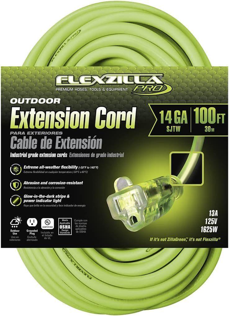 Flexzilla FZ512735 Pro Extension Cord - Green