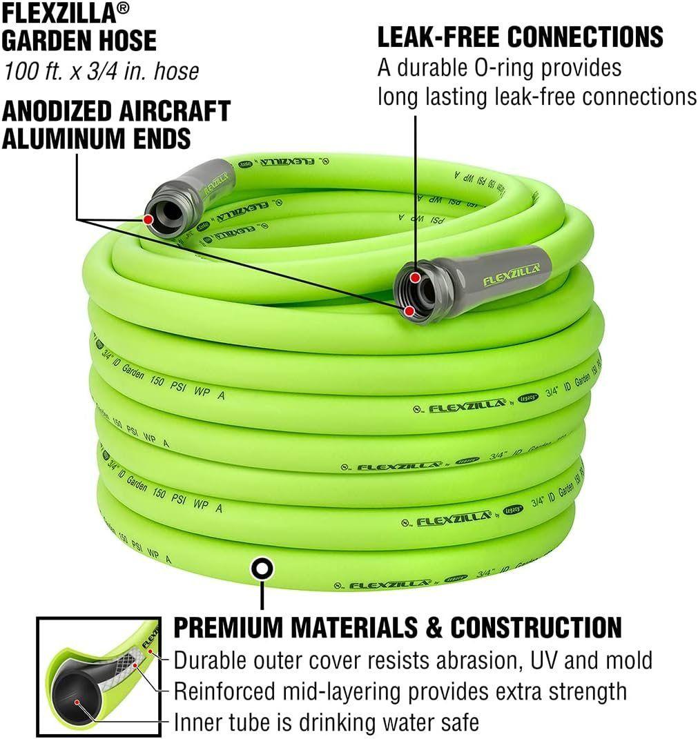 Flexzilla HFZG6100YW-E Garden Hose - Green