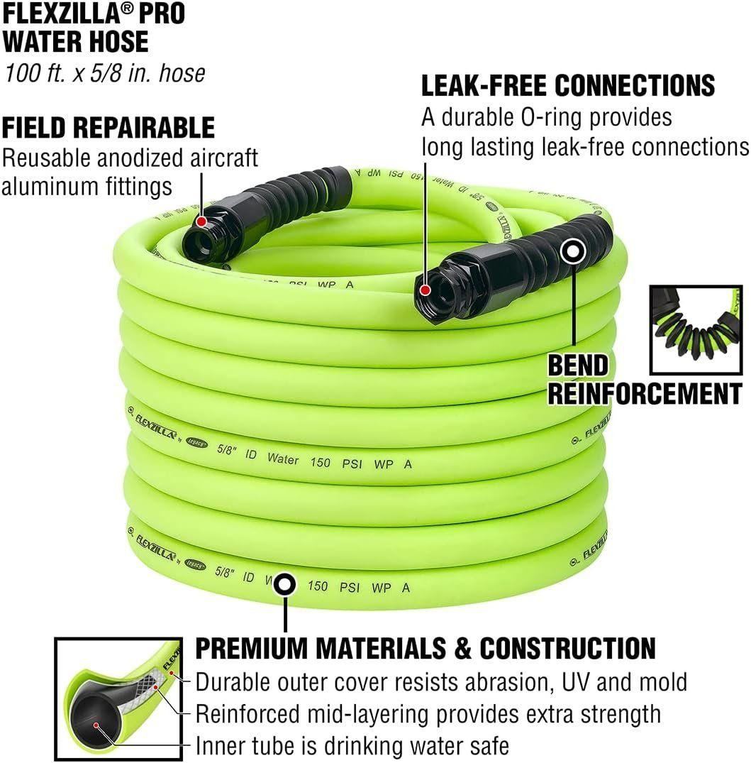 Flexzilla HFZWP5100-E Pro Water Hose - Green