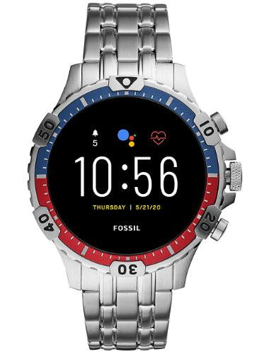 Fossil Gen 5 Smartwatch Garrett HR in Silver Stainless Steel Case in Excellent condition