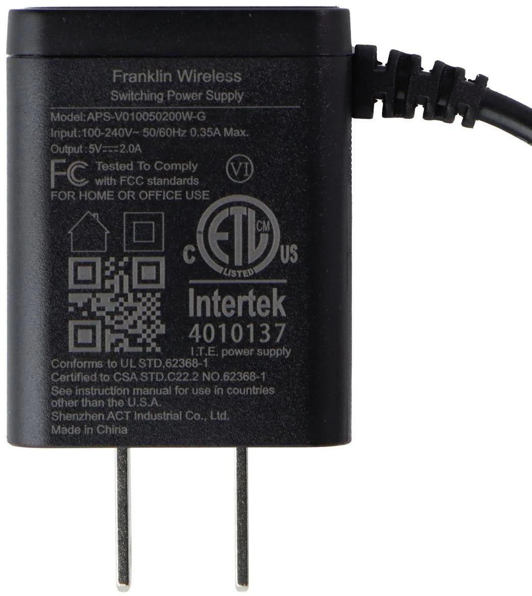 Franklin Wireless 5V/2A Corded USB-C Charger - Black