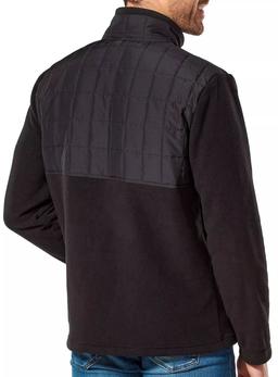 Free Country Men's Overlay Fleece Jacket S - Black