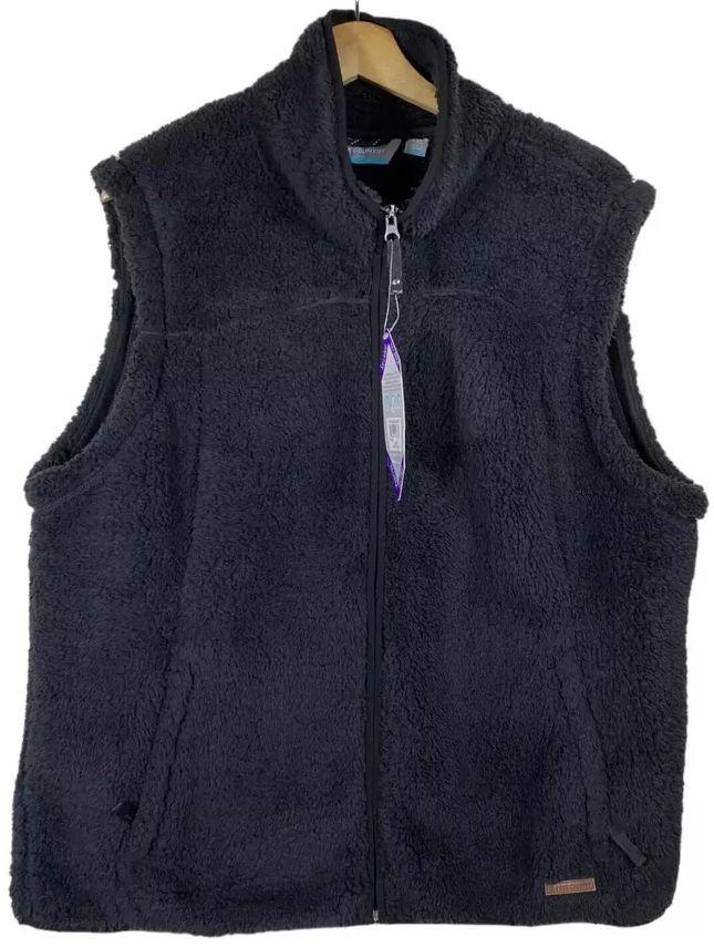 Free Country Women's Plush Vest XL - Black