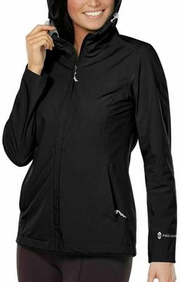 Free Country Women's Waterproof Rain Jacket L - Black