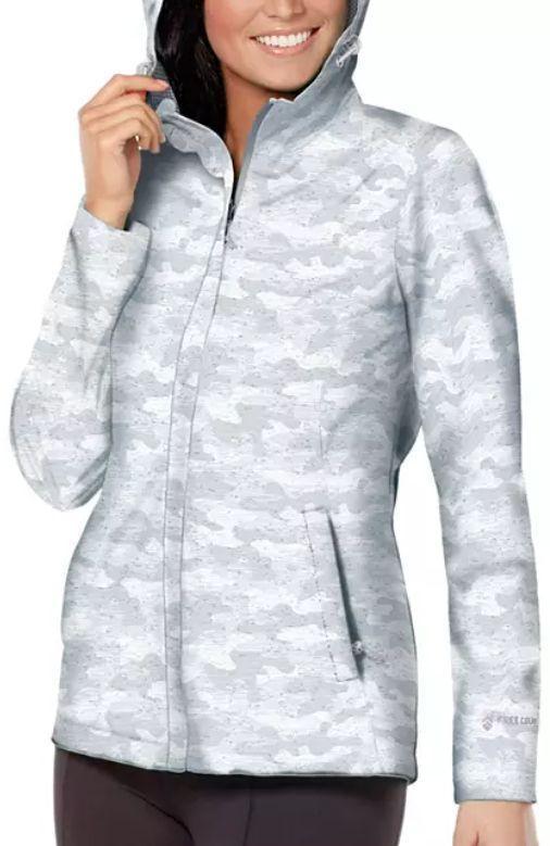 Free Country Women's Waterproof Rain Jacket L - Shell Grey