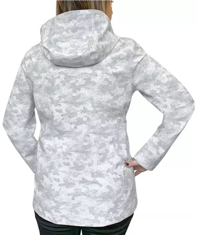 Free Country Women's Waterproof Rain Jacket L - Shell Grey