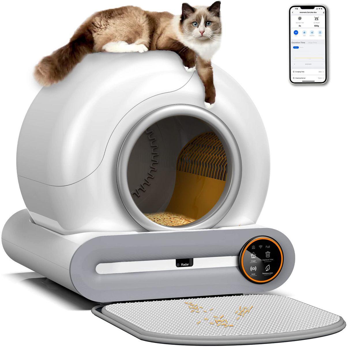 Freefa  Automatic Self Cleaning Cat Litter Box 2023  - Grey - Excellent
