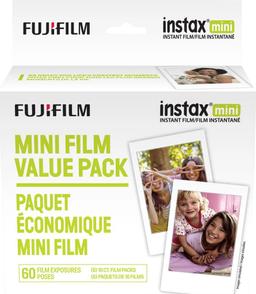 Fujifilm Instax Mini Film Value Pack 60 Photos - White