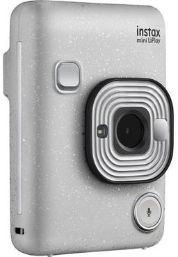 Fujifilm Instax Mini Liplay Hybrid Instant Camera - Stone White