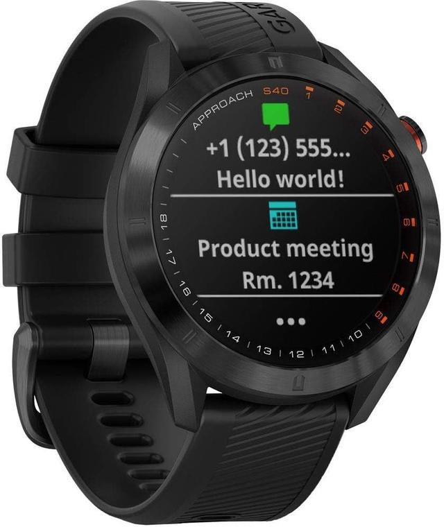 Garmin Approach S40 Smartwatch Metal in Black in Acceptable condition