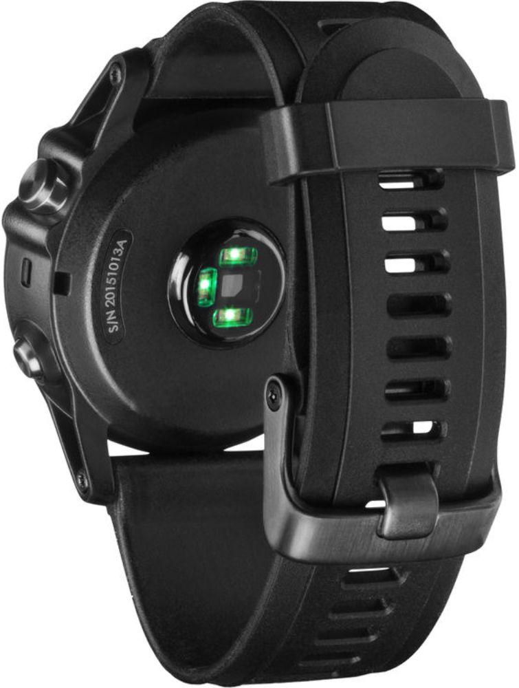 Garmin Fenix 3 HR GPS Smartwatch - 32MB - 30.4mm - Slate Gray Fiber-reinforced Polymer Case with Black Silicone Silicone Band