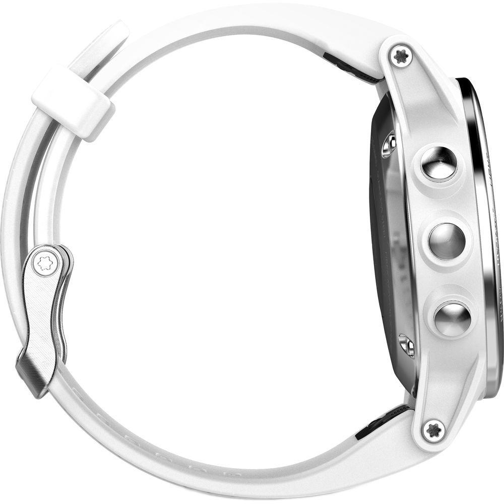 Garmin Fenix 5S GPS Smartwatch - 37MB - 42mm - White Sapphire Edition (Polymer) Case with Carrara White Silicone Silicone Band
