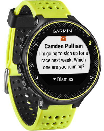 Garmin Forerunner 230 Smartwatch - 31.1mm - Black/Yellow Glass Case with Yellow Force Silicone Silicone Strap