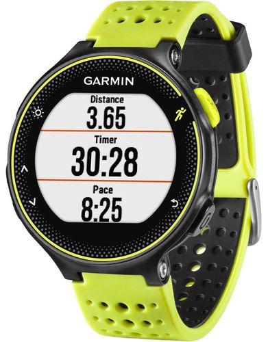 Garmin Forerunner 230 Smartwatch - 31.1mm - Black/Yellow Glass Case with Yellow Force Silicone Silicone Strap