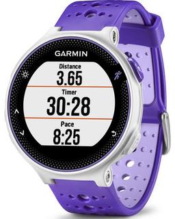 Garmin Forerunner 230 Smartwatch - 31.1mm - Silver/Purple Glass Case with Purple Strike Silicone Silicone Strap