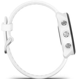 Garmin Forerunner 245 Smartwatch - 4GB - 30mm - White Music Edition (Polymer) Case with White Silicone Silicone Band