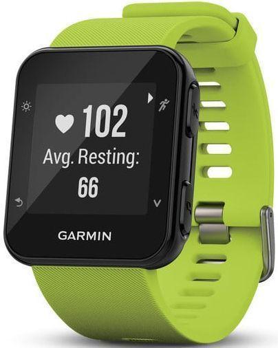 Garmin Forerunner 35 Smartwatch - Slate Gray Stainless Steel Case with Limelight Silicone Silicone Band